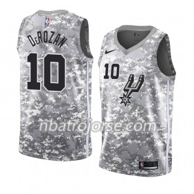 Män San Antonio Spurs Tröja DeMar DeRozan 10 2018-19 Nike Grå Swingman